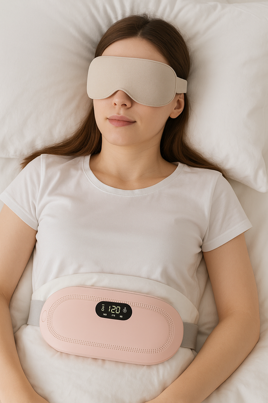 Menstrual Heating Pad Smart Warm Belt Relief Waist Pain Cramps Vibrating Abdominal Massager Electric Waist Belt Device